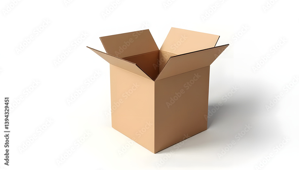 close up of a cardboard box on white background close up of a cardboard box on white background
