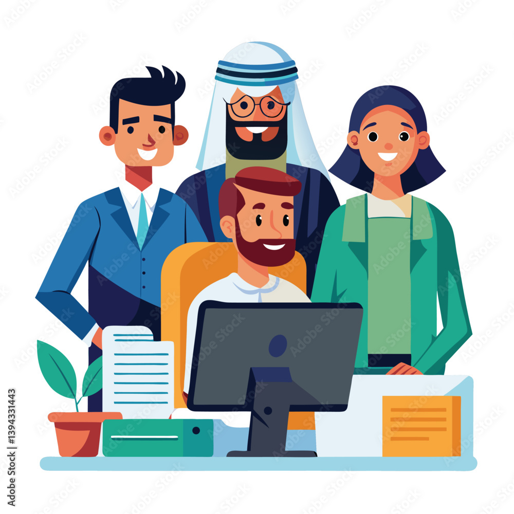 Obraz premium professional-business-people--programmer-working