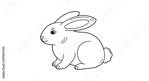 Elegant Jade Rabbit Moon Rabbit Drawing With A Friendly Expression Graceful Shape Chinese Folklore Celestial Friend