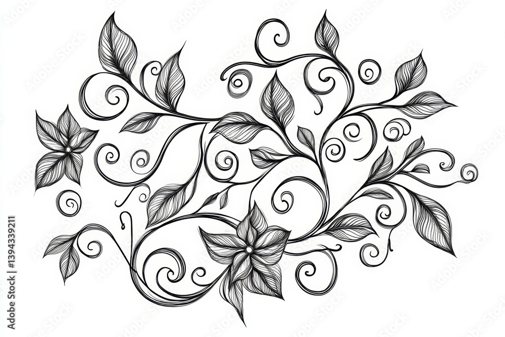 Obraz premium Intricate Floral Design