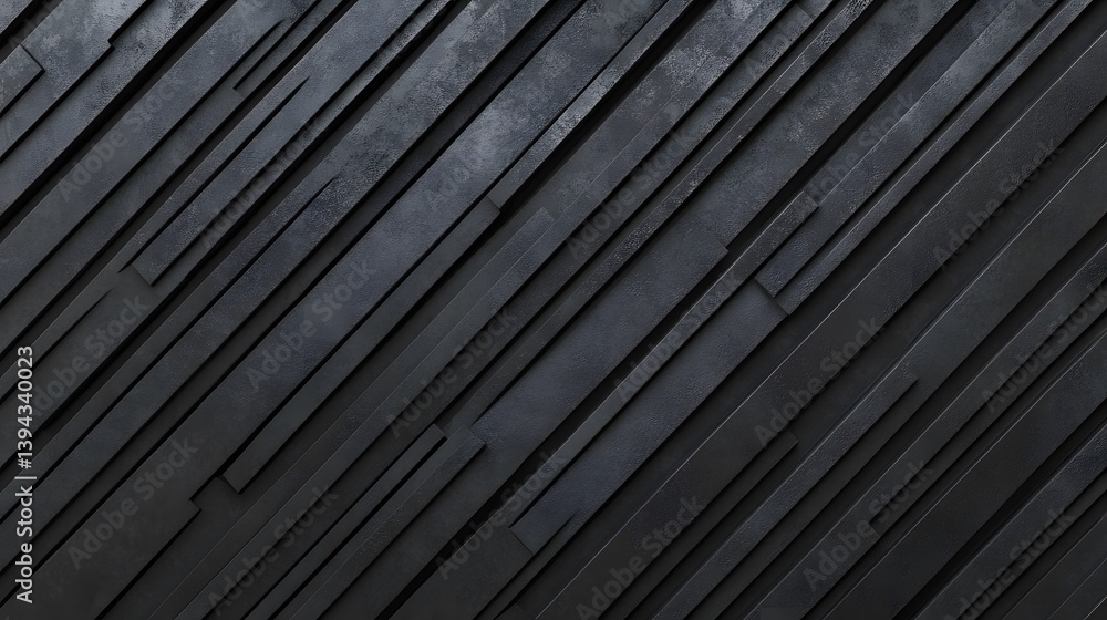 Fototapeta premium Abstract Dark Grey Diagonal Stripes Geometric Texture Background