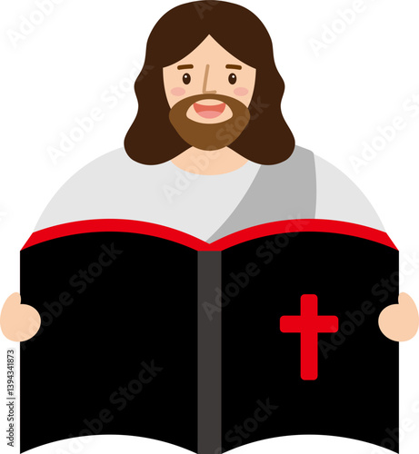 성경책을 든 예수님