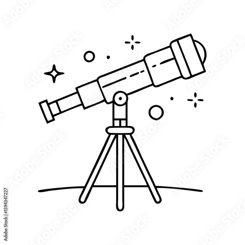 telescope icon, telescope vector illustration-simple illustration of telescope, perfect for telescope logos and icons