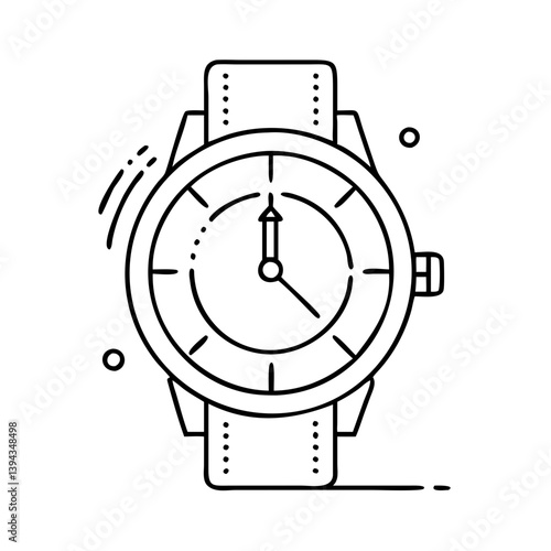 watch icon, watch vector illustration-simple illustration of watch, perfect for watch logos and icons