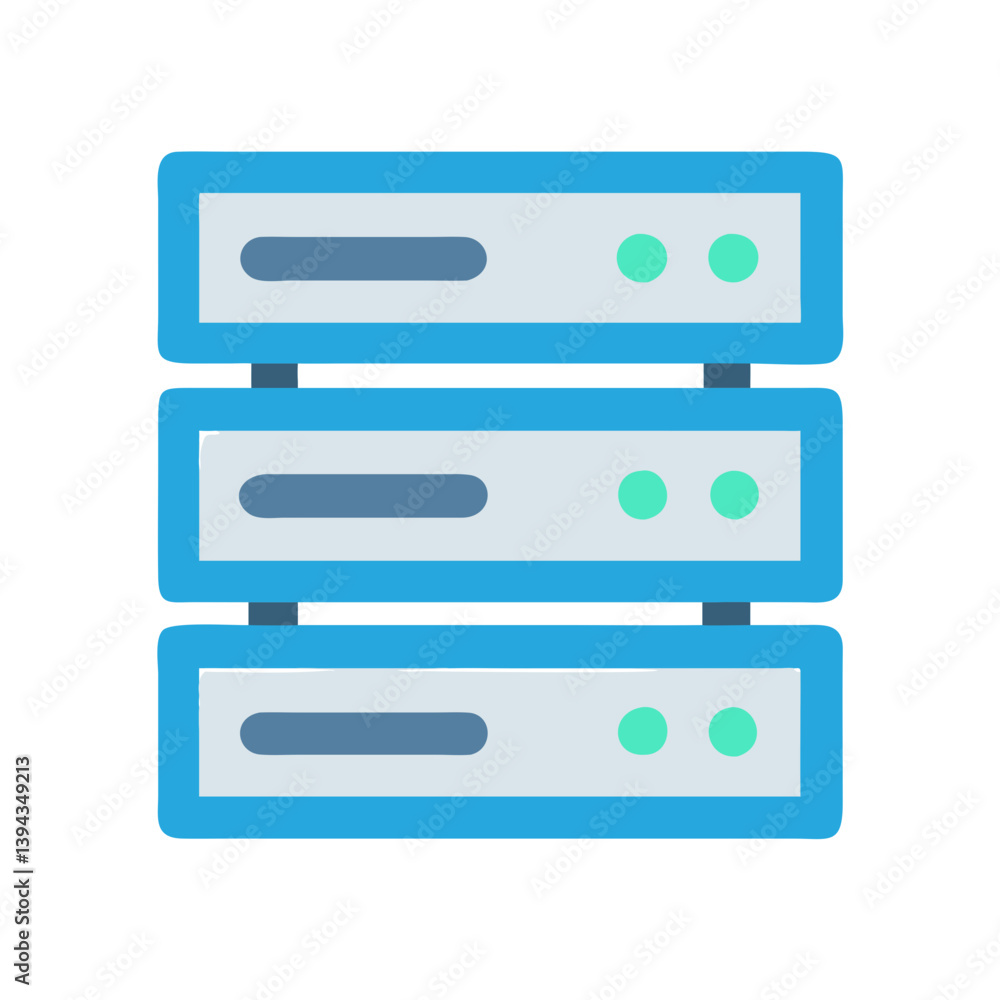 Innovative Blade Server Icon Innovative Blade Server Icon