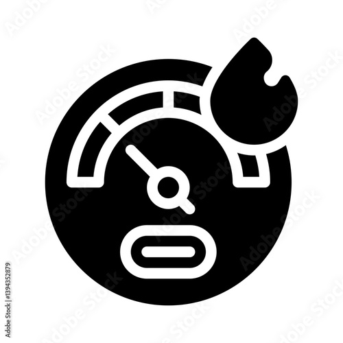 blazing speed glyph icon