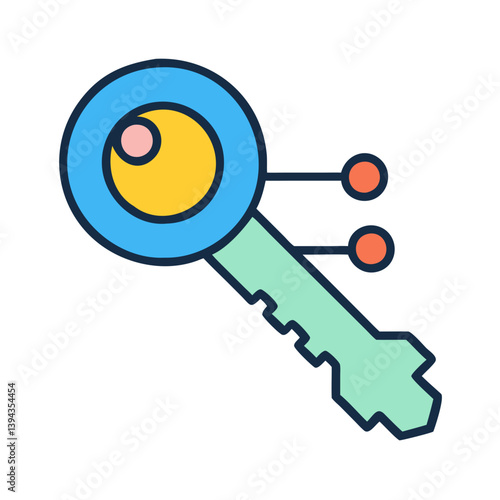  Innovative Cryptographic Key Design Icon