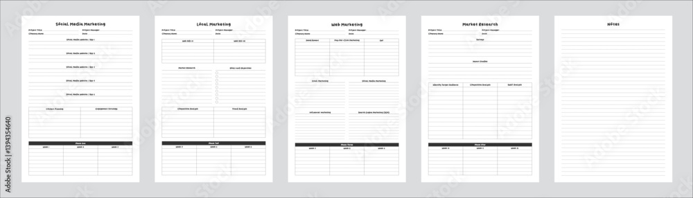 Marketing Planning Page Planner Sheets for Efficiently Organizing, Tracking and Managing Marketing Activities Campaigns Strategies Goals & Performance Across Multiple Channels & Platforms 5 Pages set Marketing Planning Page Planner Sheets for Efficiently Organizing, Tracking and Managing Marketing Activities Campaigns Strategies Goals & Performance Across Multiple Channels & Platforms 5 Pages set
