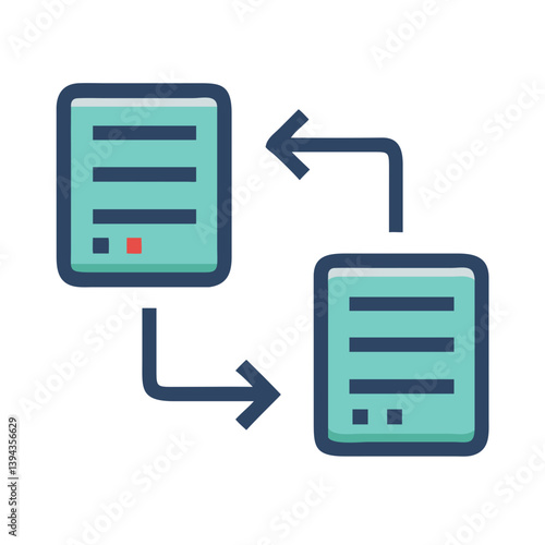  Stylish Data Replication Icon