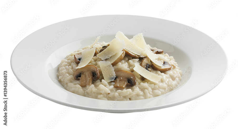 Delicious creamy pasta dish featuring mushrooms and cheese Delicious creamy pasta dish featuring mushrooms and cheese