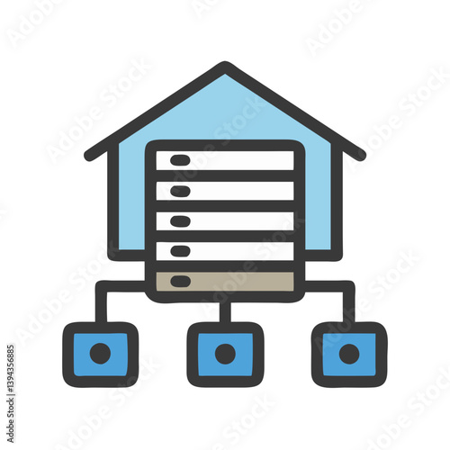  Comprehensive Data Warehouse Icon