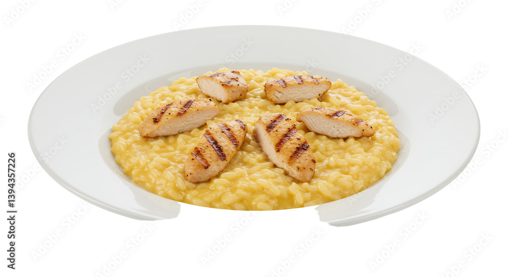 Delicious creamy pasta dish featuring tender chicken slices and rich sauce for food enthusiasts Delicious creamy pasta dish featuring tender chicken slices and rich sauce for food enthusiasts