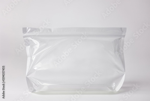 Nylon bag isolated on a white blank background