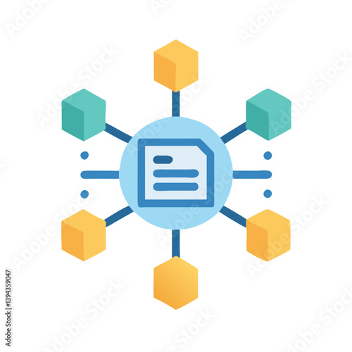  Innovative Distributed Ledger Design Icon