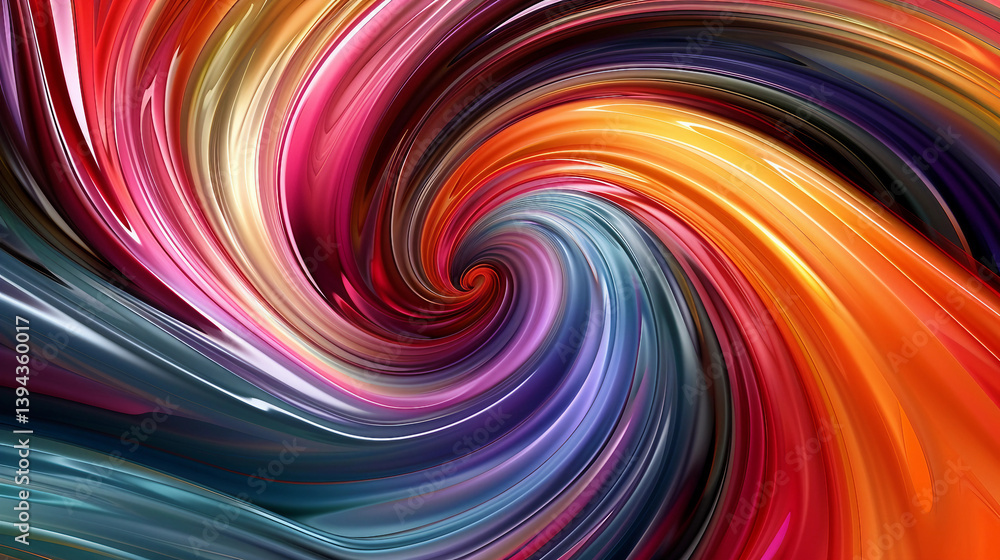 Obraz premium Mesmerizing Swirls of Color in a Smooth Pattern