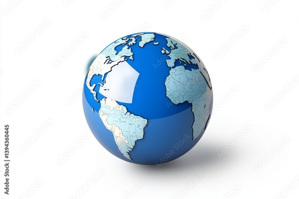 Stunning 3D Globe Visualizing Earth's Beauty Stunning 3D Globe Visualizing Earth's Beauty