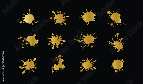 Spray paint shapes. Sprayed grunge dripping dots and borders, abstract graffiti spraying textured shapes vector illustration set. Paint splatter symbols. Dripping spraying textured, spatter texture