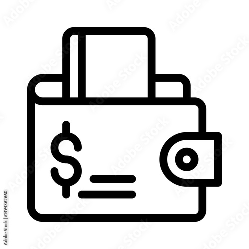 wallet line icon