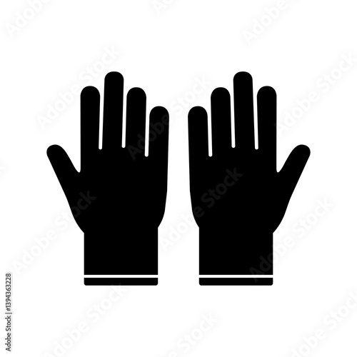 Glove icon. Vector illustration design