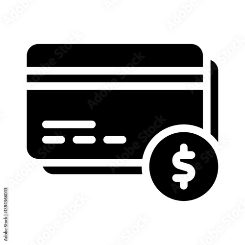 credit glyph icon