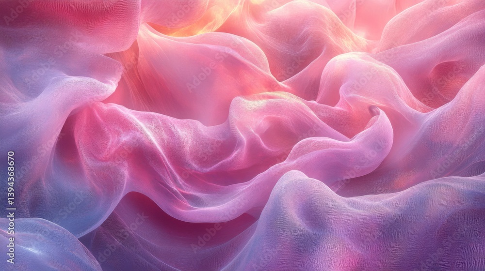 Obraz premium Abstract Pink and Purple Flowing Fabric Texture
