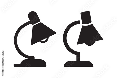 Vector style illustration of a table lamp