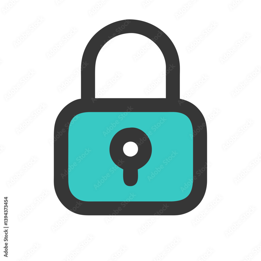 Lock Icon for Security and Protection Lock Icon for Security and Protection