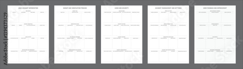 Sign Up Planning Page provide an organized amp manage your account details Sign In Note Template Set of 5 Pages