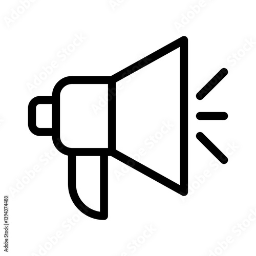 megaphone line icon