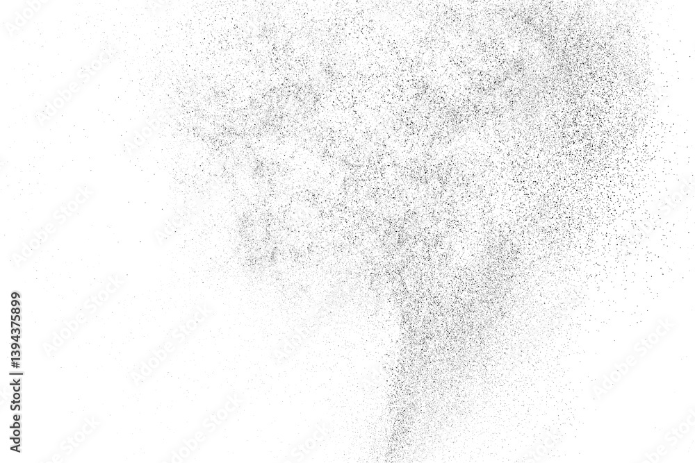 Water texture. Splash effect. Snow overlay. Drops liquid. Grunge pattern. Black explosion on transparent background. PNG format.