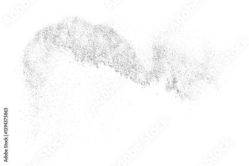 Water texture. Splash effect. Snow overlay. Drops liquid. Grunge pattern. Black explosion on transparent background. PNG format.