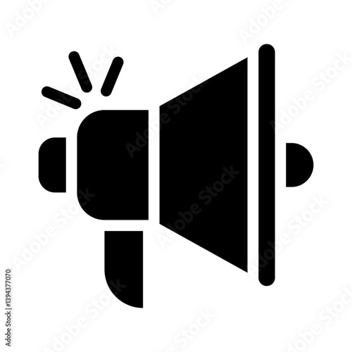 bullhorn glyph icon