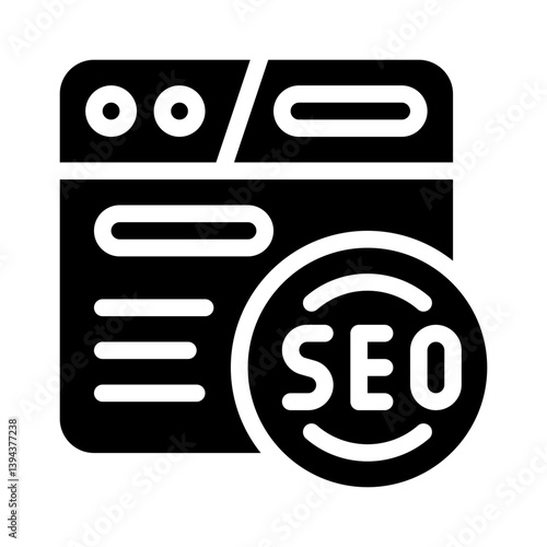 SEO glyph icon
