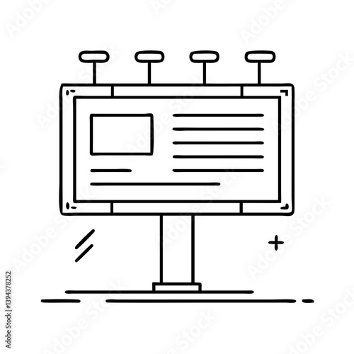 billboard icon, billboard vector illustration-simple illustration of billboard, perfect for billboard logos and icons