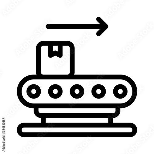 conveyor belt line icon