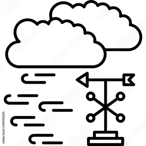 Weather vane icon