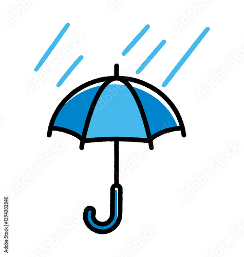 雨マーク　傘	
