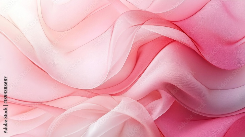Obraz premium Pink and White Fabric Texture Closeup