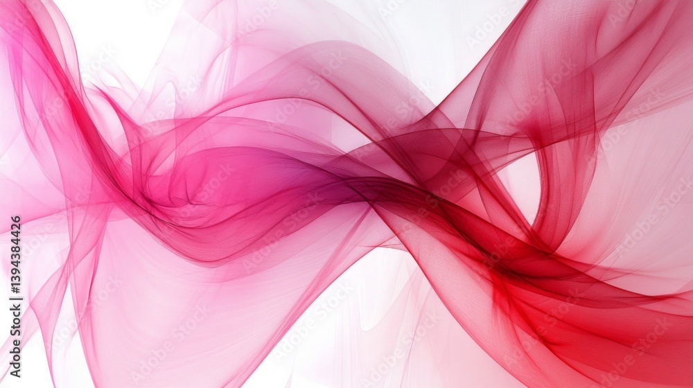Fototapeta premium Abstract Pink Red Purple Fabric Swirls Background