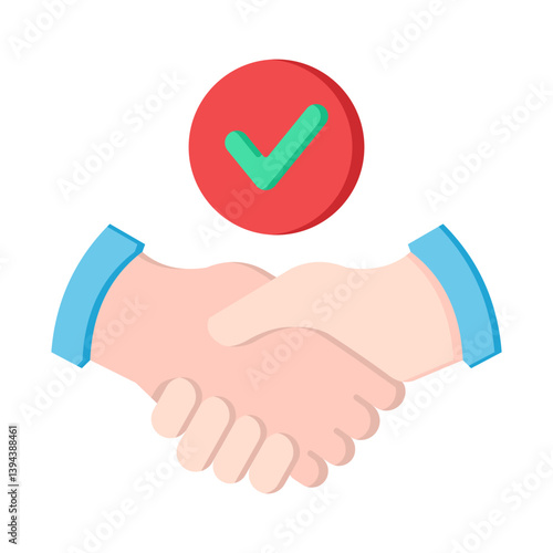 Commitment Flat Icon Vector Illustration.
