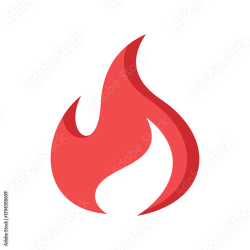 Fire Flat Icon Vector Illustration.

