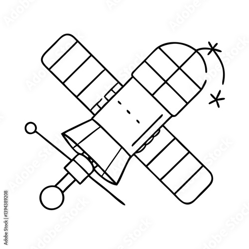 hubble telescope icon, hubble telescope vector illustration-simple illustration of hubble telescope, perfect for hubble telescope logos and icons