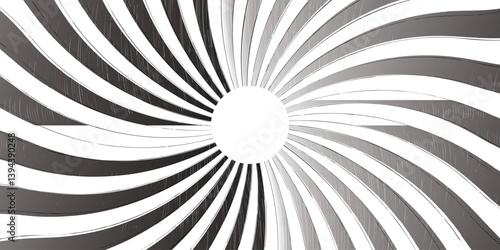Abstract background with Classic vintage sun rays pattern. Blue swirling pattern background with Vortex starburst spiral twirl strips. gray and white twisted swirl.  radial striped backdrop