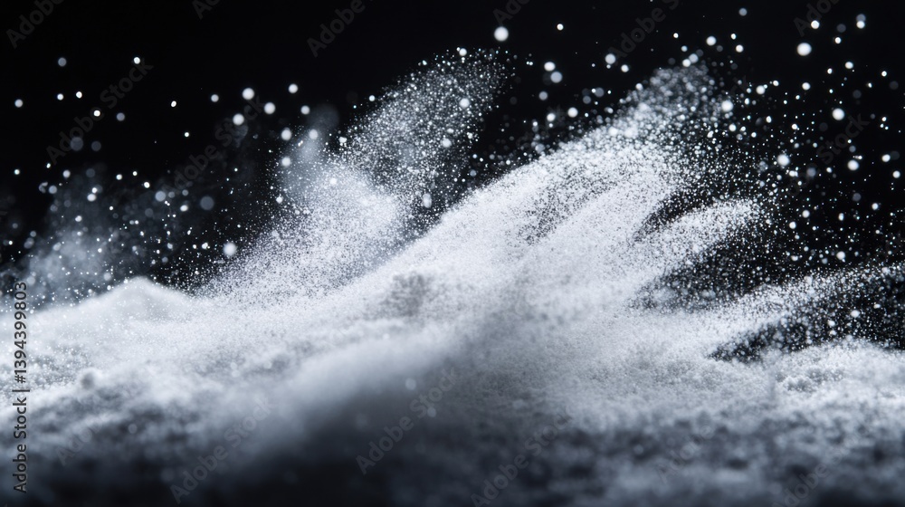 A close-up view of a dynamic, swirling dust cloud, featuring fine particles suspended in the air against a dark backdrop. A close-up view of a dynamic, swirling dust cloud, featuring fine particles suspended in the air against a dark backdrop.