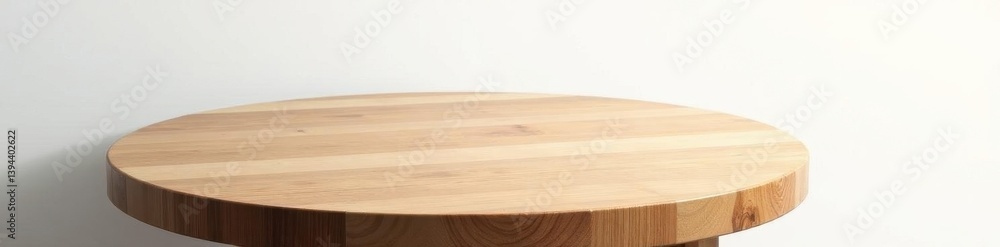 Round wooden tabletop, abstract shadow, white backdrop , rustic, design Round wooden tabletop, abstract shadow, white backdrop , rustic, design