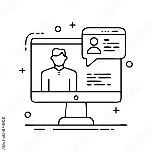 Wallpaper Mural webinar icon, webinar vector illustration-simple illustration of webinar, perfect for webinar logos and icons Torontodigital.ca