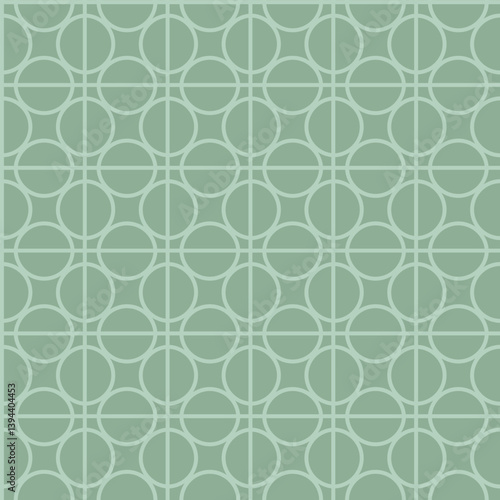Geometric Circles Tile Seamless Pattern