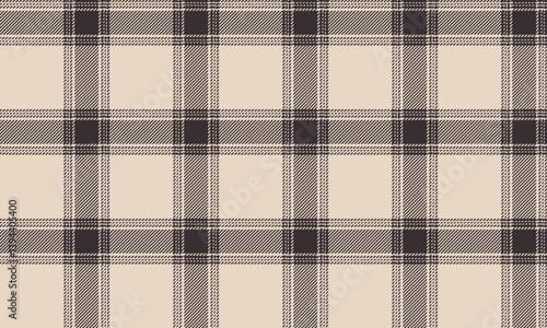 Seamless plaid, cream and brown, warm tones, elegant, suitable for designing clothes such as skirts and pants, adding a classic touch to every style.