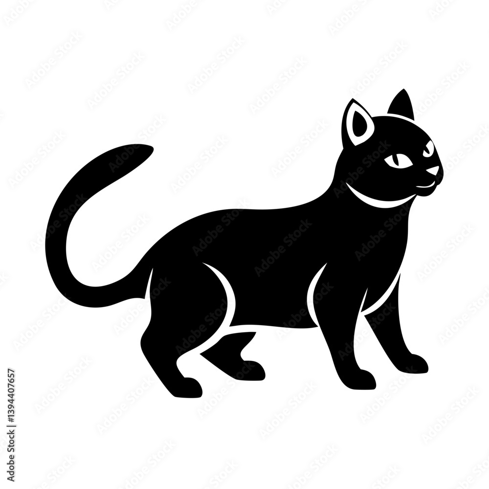 cat icon, cat line art - simple line art of cat, perfect for cat logos and icons cat icon, cat line art - simple line art of cat, perfect for cat logos and icons