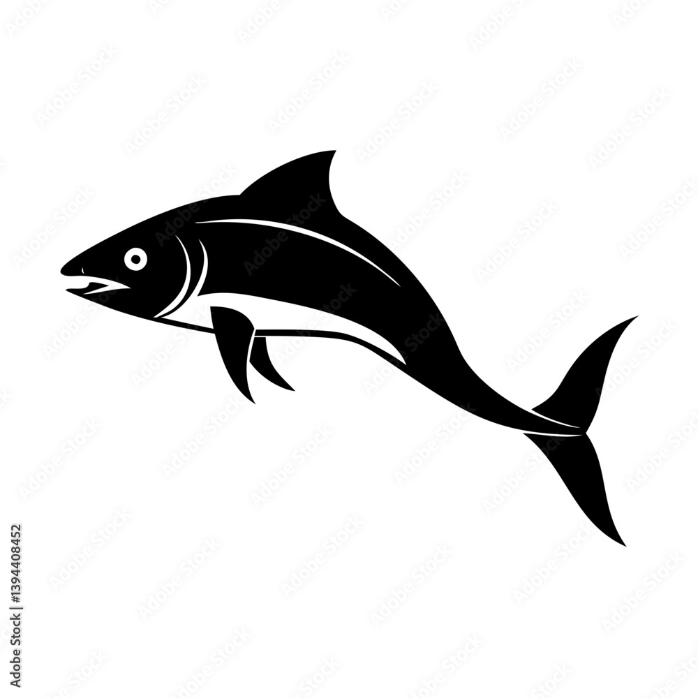Obraz premium cobia icon, cobia line art - simple line art of cobia, perfect for cobia logos and icons